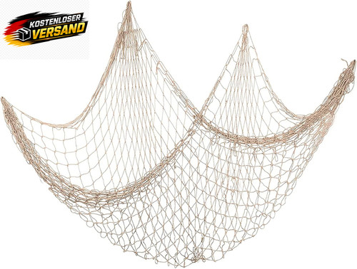 Fischernetz wanddeko maritime - fischernetz,