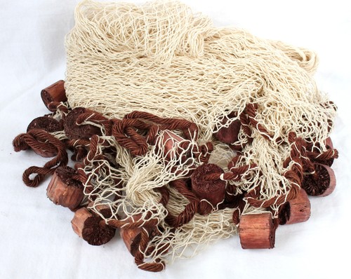 Deko fischernetz beige - fischernetz,