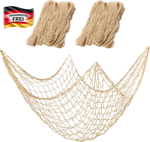 Fischernetz set 2x2m maritime - fischernetz,