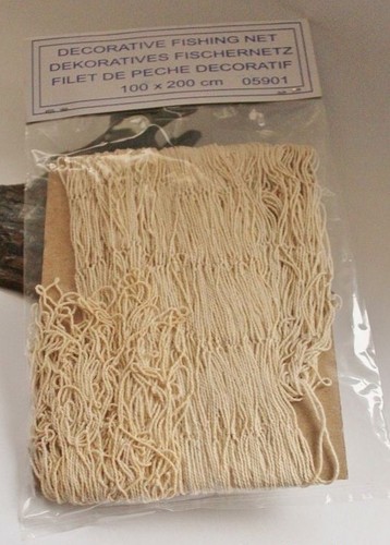 Deko fischernetz beige - m²,
