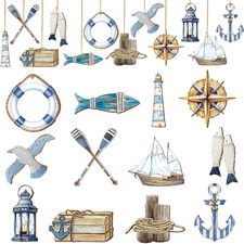 24 Maritime Deko Fischernetz