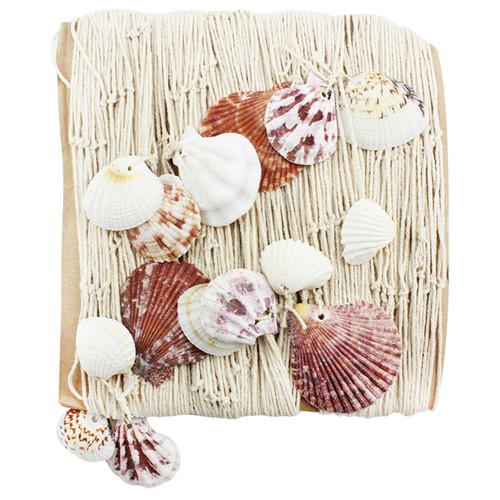 Fischernetz mit muscheln 150 - mit,