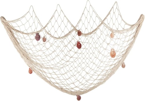 Deko fischernetz mit muscheln - deko,
